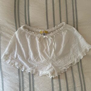Cotton Eyelet-Trimmed Shorts